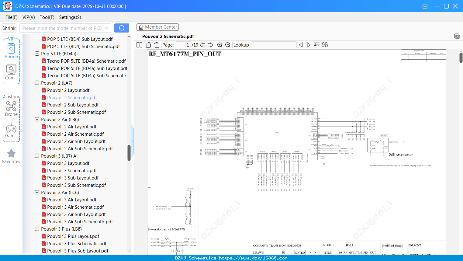 Tecno Pouvoir 2 Schematic